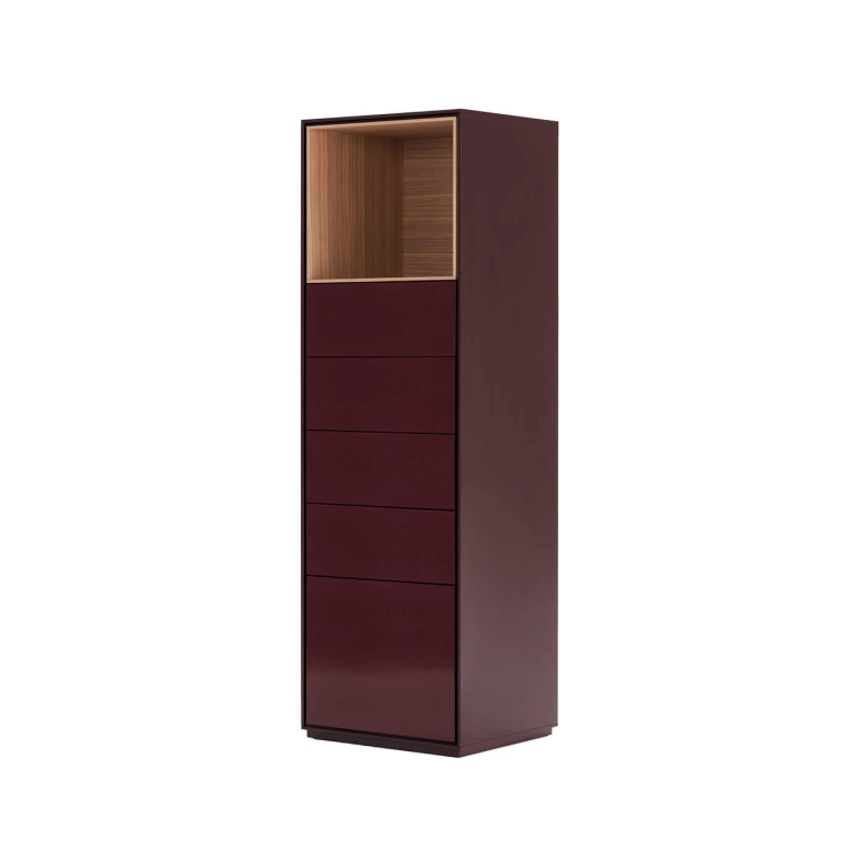 Meuble de rangement OTTO H 145 Bordeaux brillant MDF ITALIA