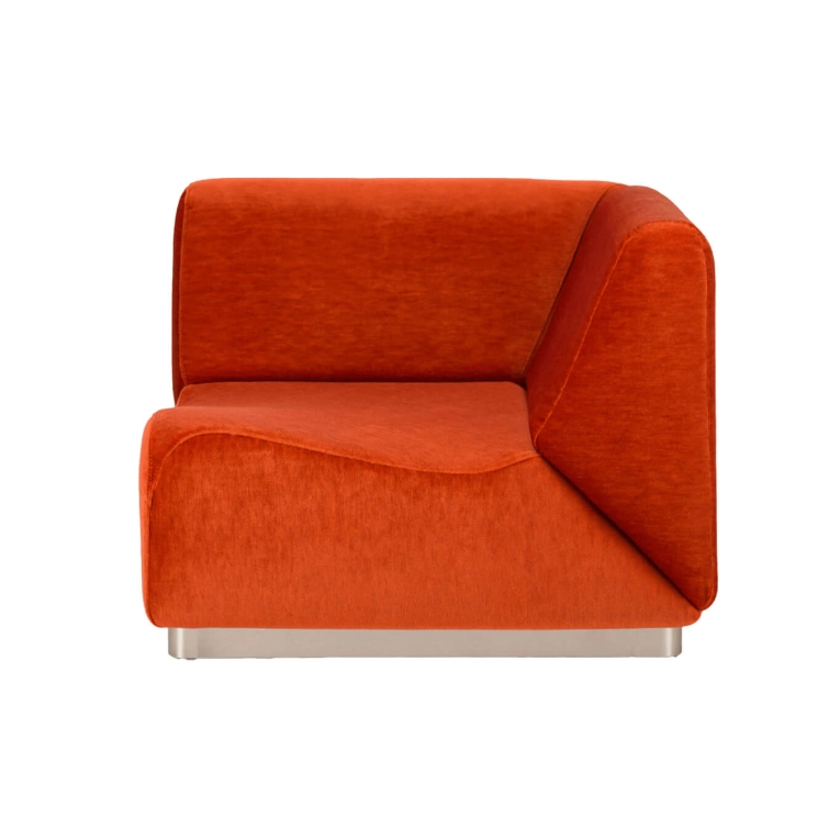 Sofa ROTONDO Corner module Vermilion Velvet THE SOCIALITE FAMILY