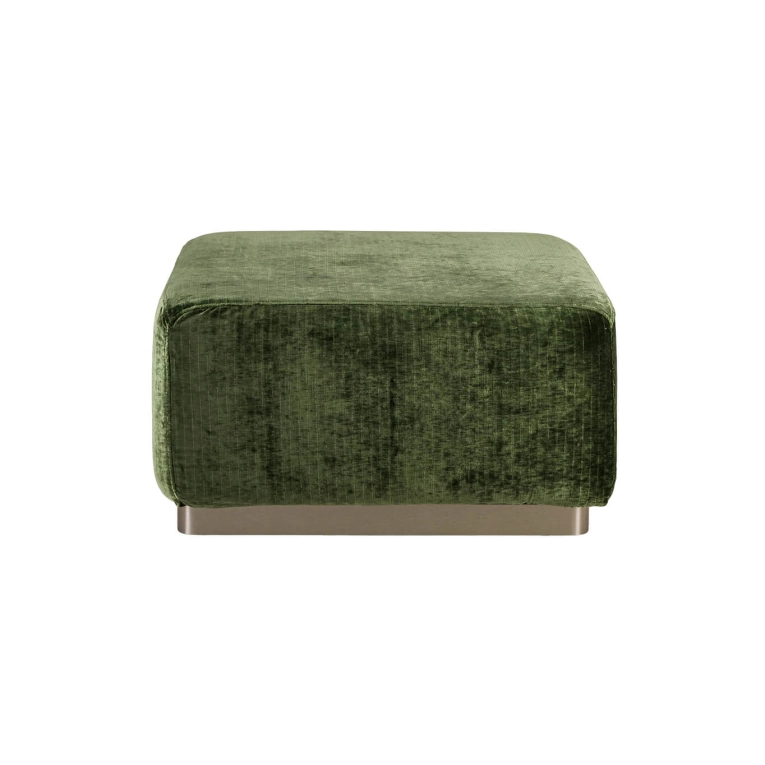 Pouffe ROTONDO Olive Green Velvet THE SOCIALITE FAMILY