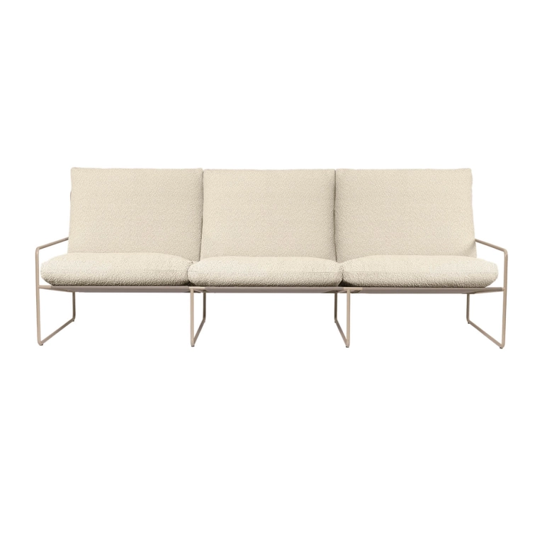 Outdoor Sofa DESERT PURE BOUCLÉ 3 seater Off-white FERM LIVING