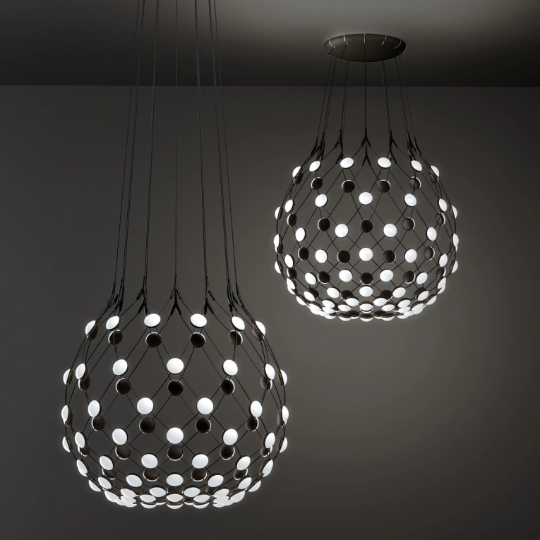 Suspension MESH Ø 100 Noir LUCEPLAN
