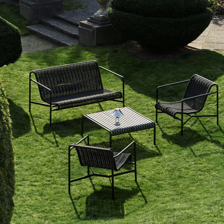 Canapé extérieur Banc PALISSADE CORD Lounge Olive HAY