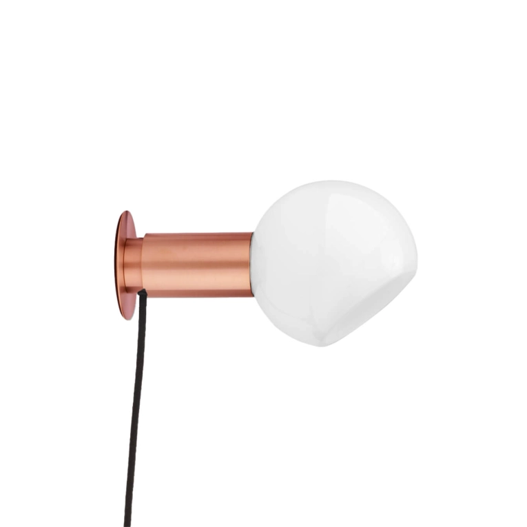 Wall light DONYA with plug Brushed Copper ANOUR
