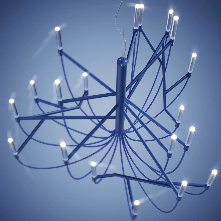 Pendant Light ALLUMETTE M Blue FOSCARINI