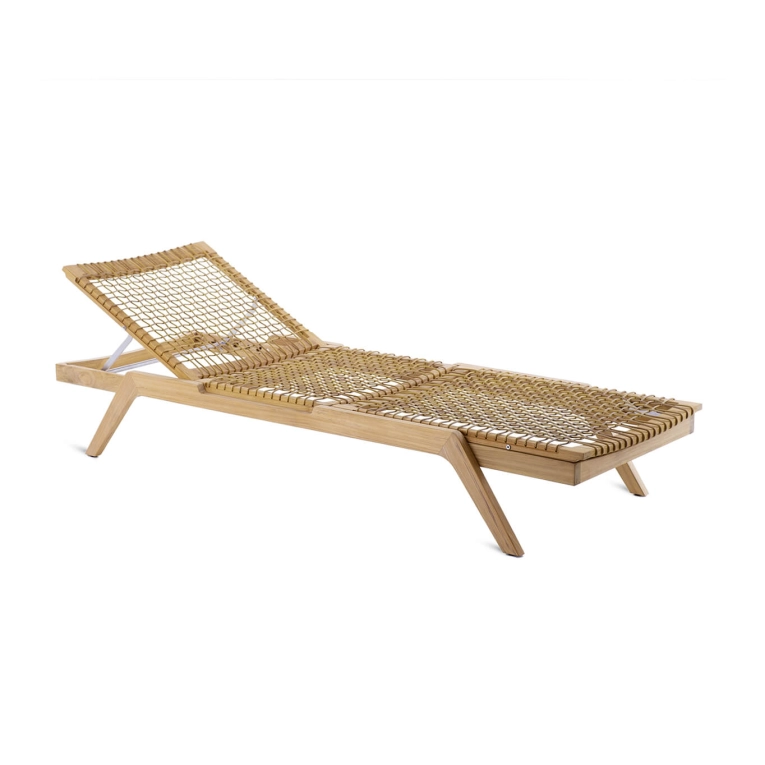 Outdoor Bench and Sunlounger SYNTHESIS stackable Nuvola UNOPIÙ