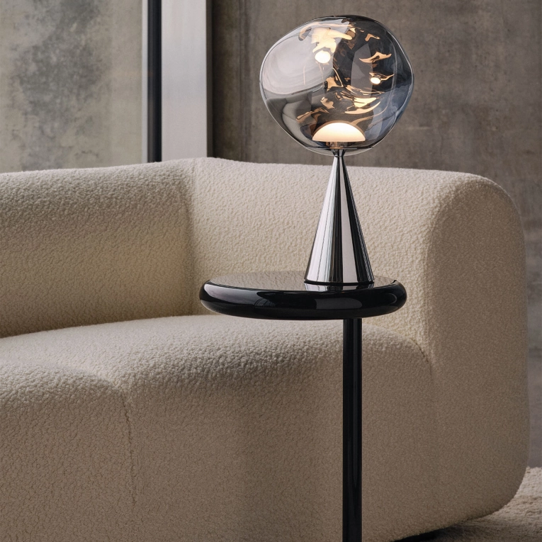 Table d'appoint guéridon SPOT Noir TOM DIXON