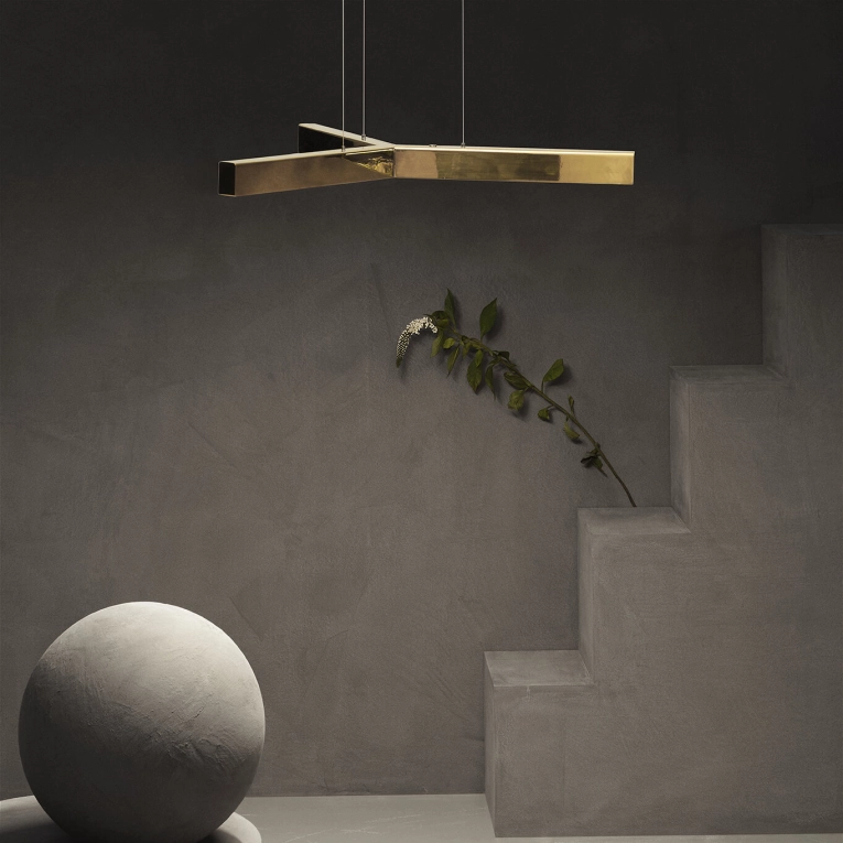 Pendant Light Y-MODEL Polished Brass ANOUR