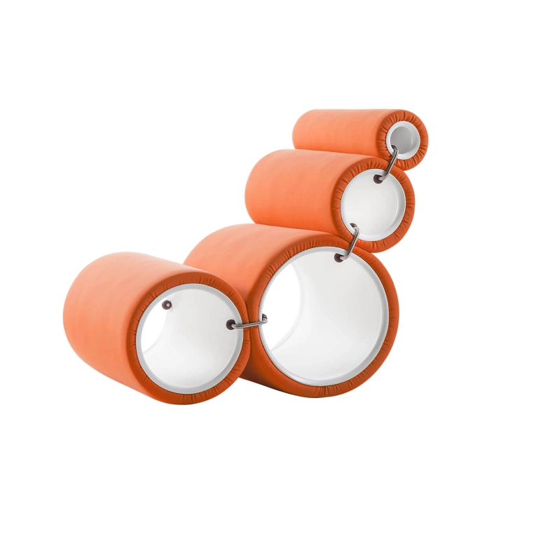 Fauteuil TUBE CHAIR Bielastico Orange CAPPELLINI