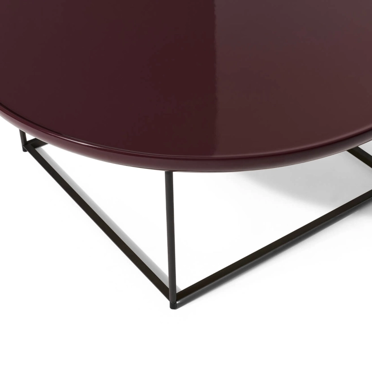 Outdoor Coffee Table TOREI OUTDOOR Ø 88 Amaranth Red CASSINA