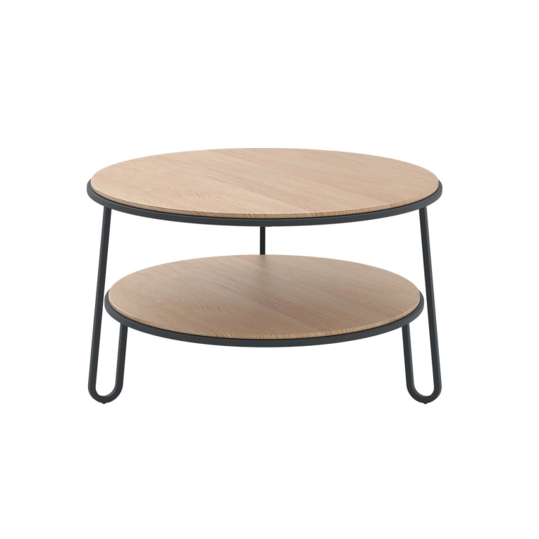 Table basse EUGENIE Ø70 Gris ardoise HARTO