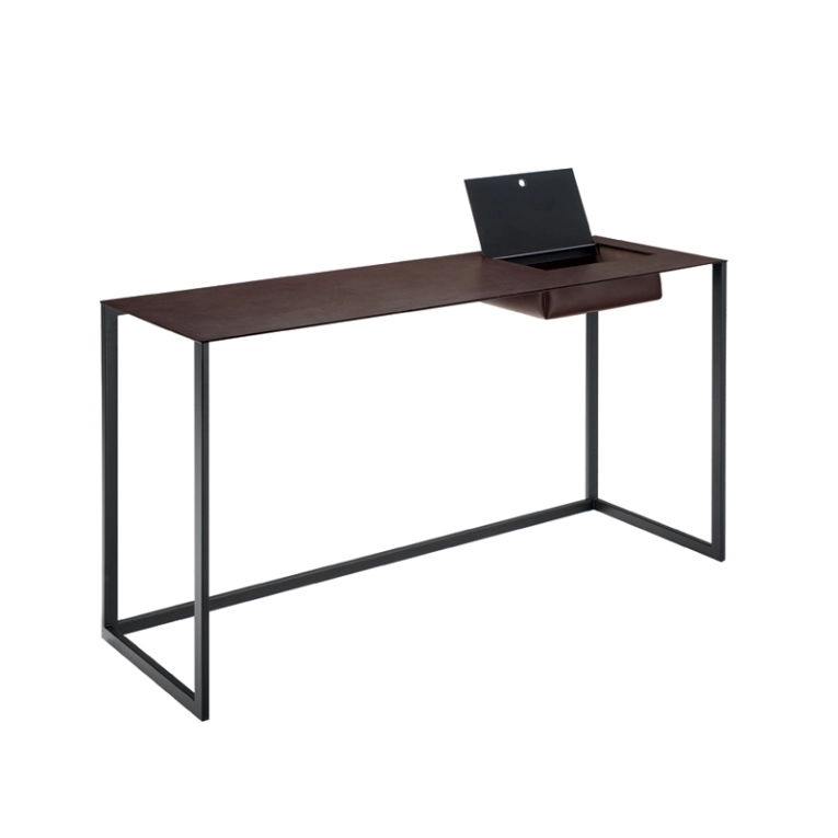 Bureau CALAMO Piètement graphite ZANOTTA