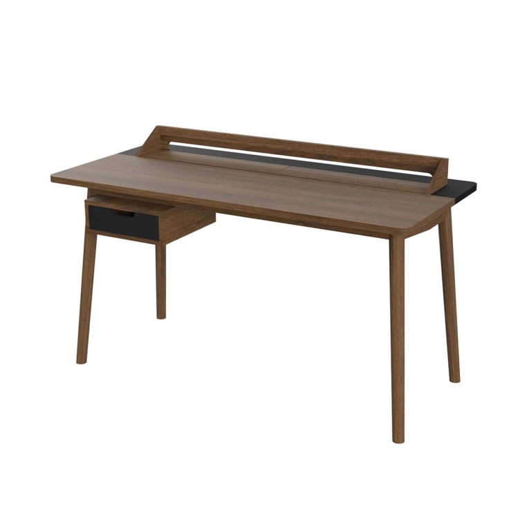 Desk HONORÉ Stained oak/ Black HARTO