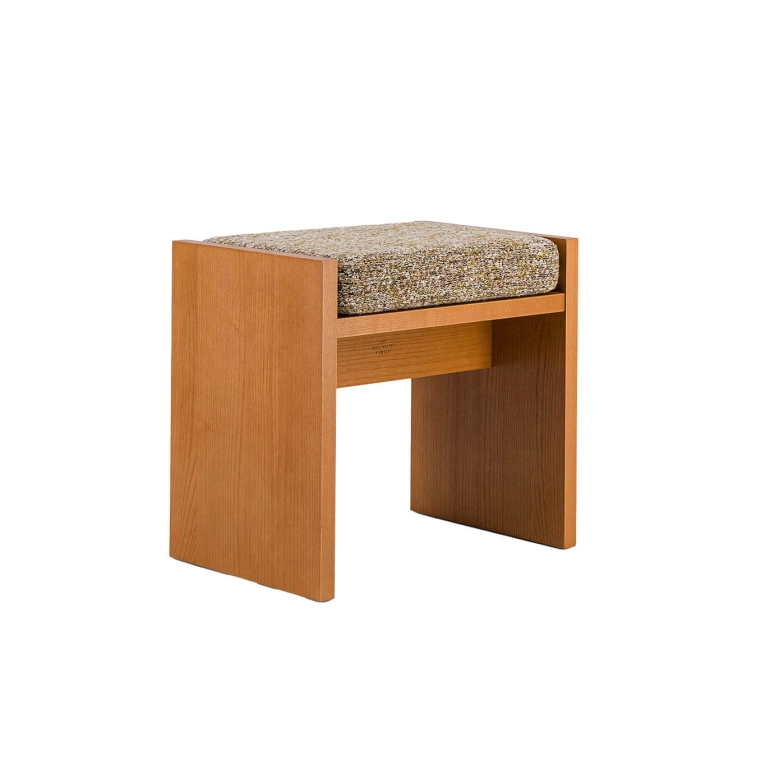 Stool CHIESA  Tweed Brown and Green THE SOCIALITE FAMILY