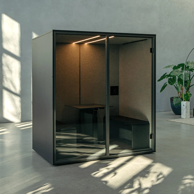 Banc BA Set de 2 bancs pour cabine BA MEET Noir BERLIN ACOUSTICS