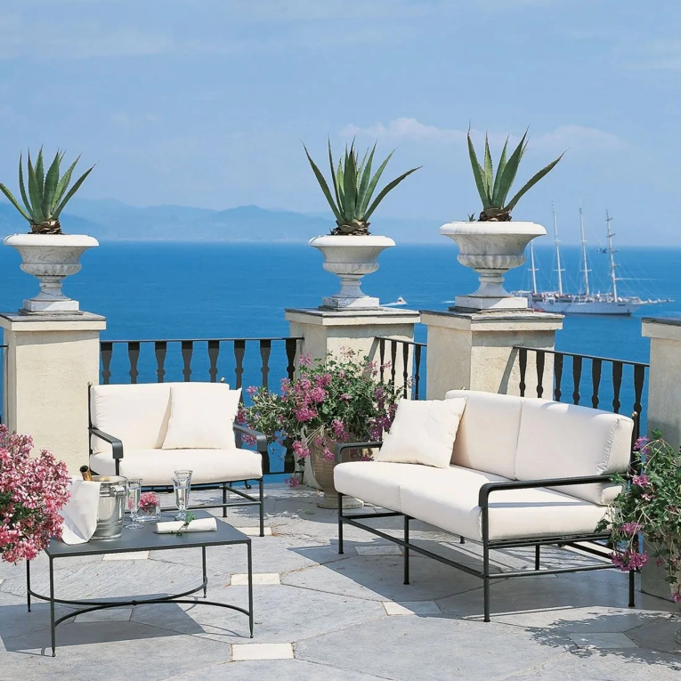 Outdoor Sofa TOSCANA 2 seats Latte UNOPIÙ