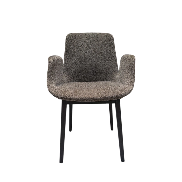 Second-life Chair VENTURA Grey/Black Black base POLIFORM