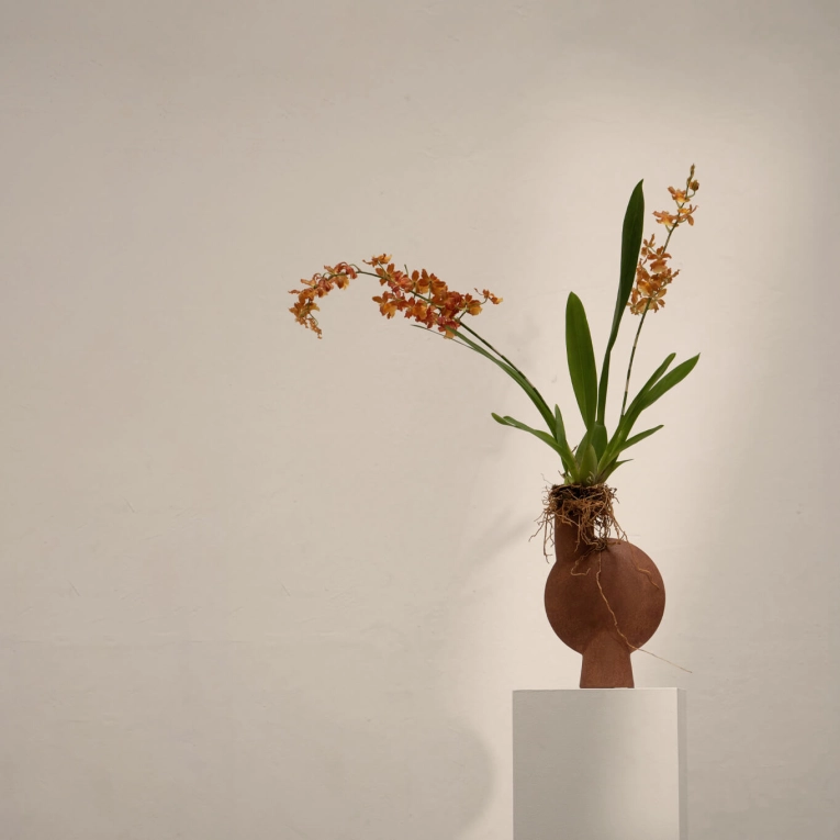 Vase SPHERE BUBL medio Terracotta 101 COPENHAGEN