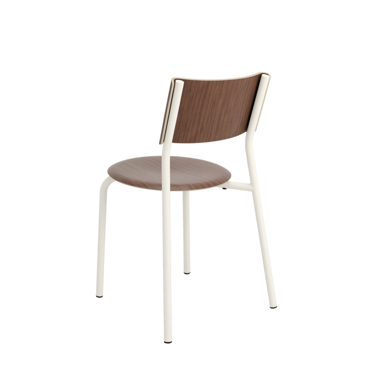 Chaise extérieure SSD Noyer Blanc Crème TIPTOE