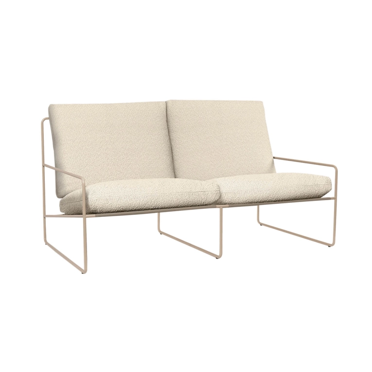 Outdoor Sofa DESERT PURE BOUCLÉ 2 seater Off-white FERM LIVING