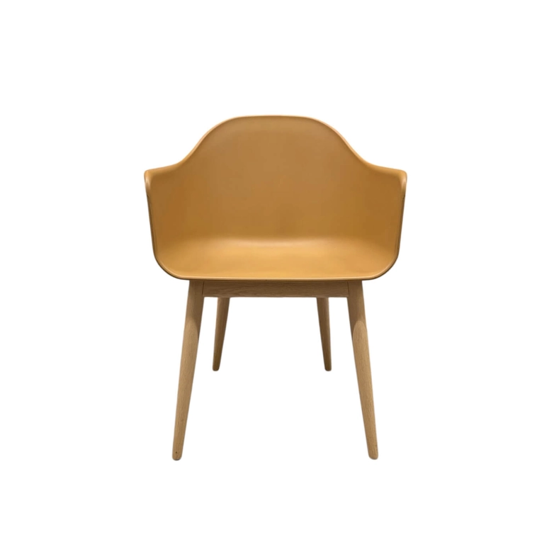 Dining Chair HARBOUR wooden legs Yellow AUDO COPENHAGEN
