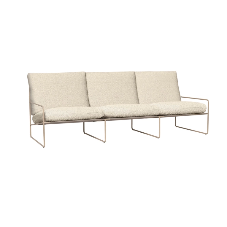 Outdoor Sofa DESERT PURE BOUCLÉ 3 seater Off-white FERM LIVING