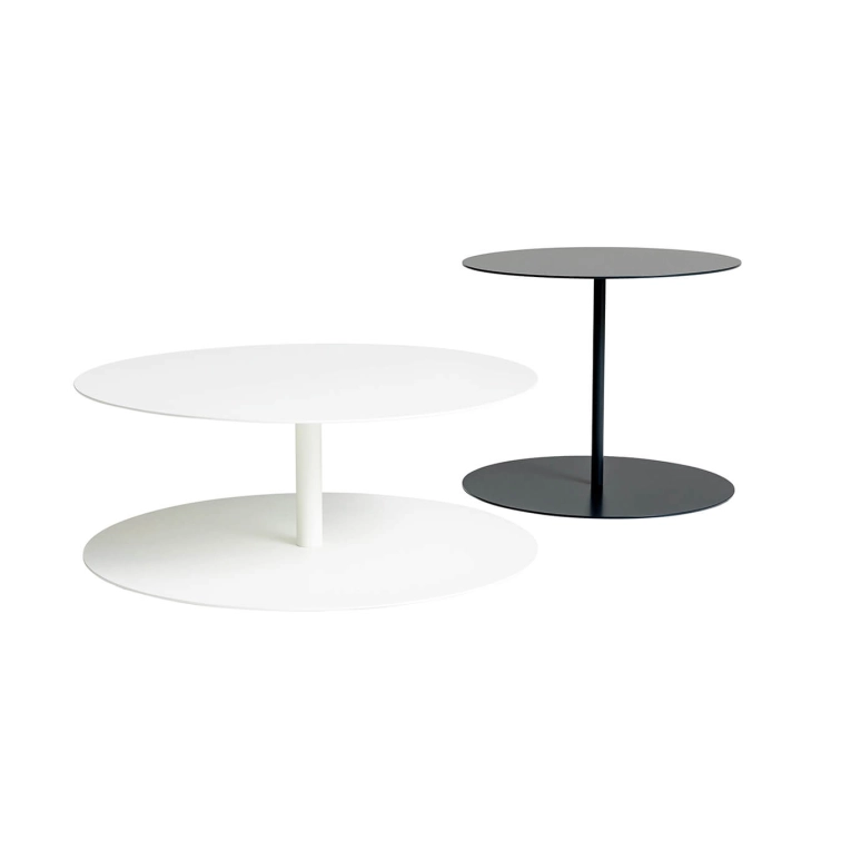 Table basse GONG Ø 73 Blanc CAPPELLINI