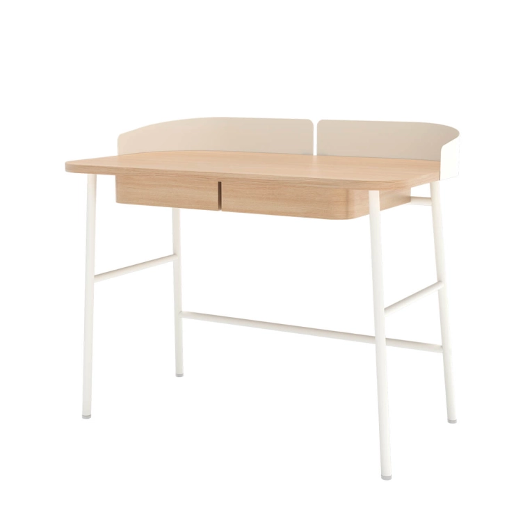 Bureau VICTOR Chêne/ blanc HARTO