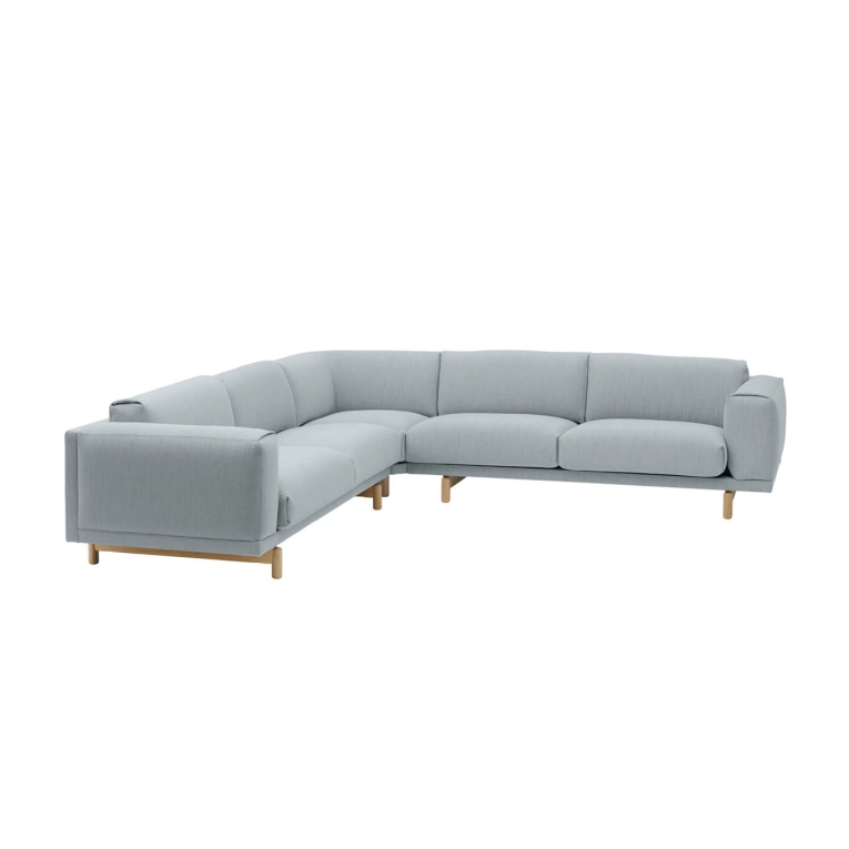 Sofa REST CORNER with oak legs Ecriture 710 MUUTO