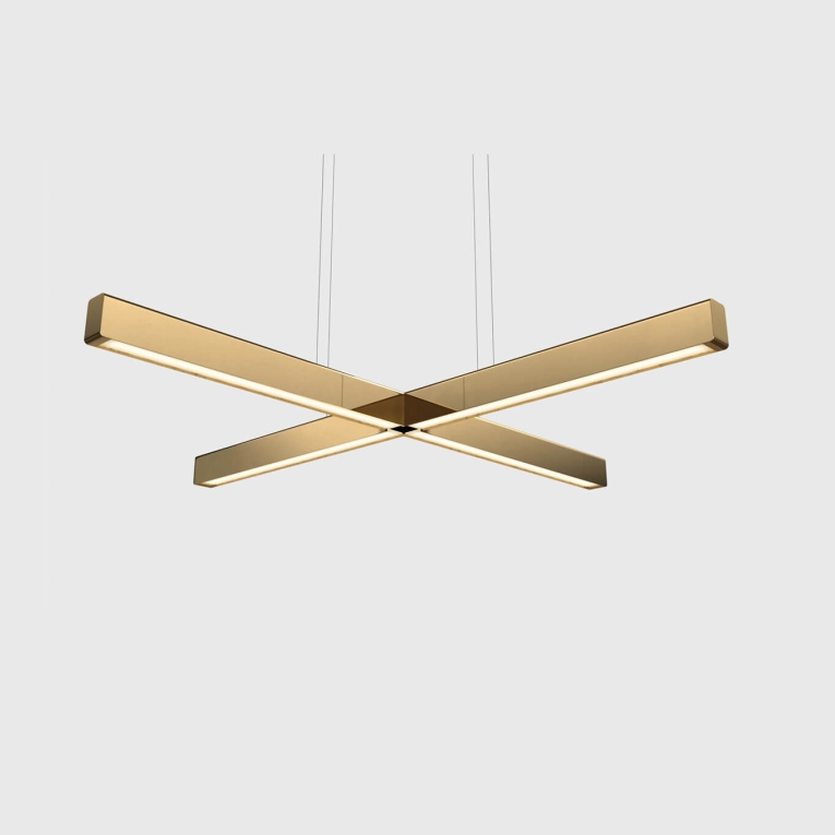 Pendant Light X-MODEL Polished Brass ANOUR