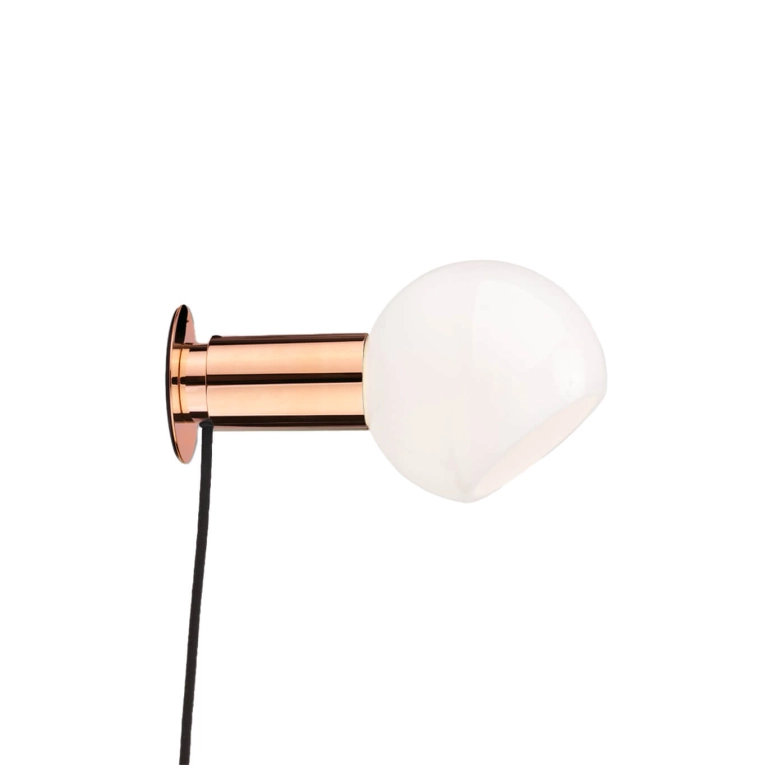 Wall light DONYA with plug Polished Copper ANOUR