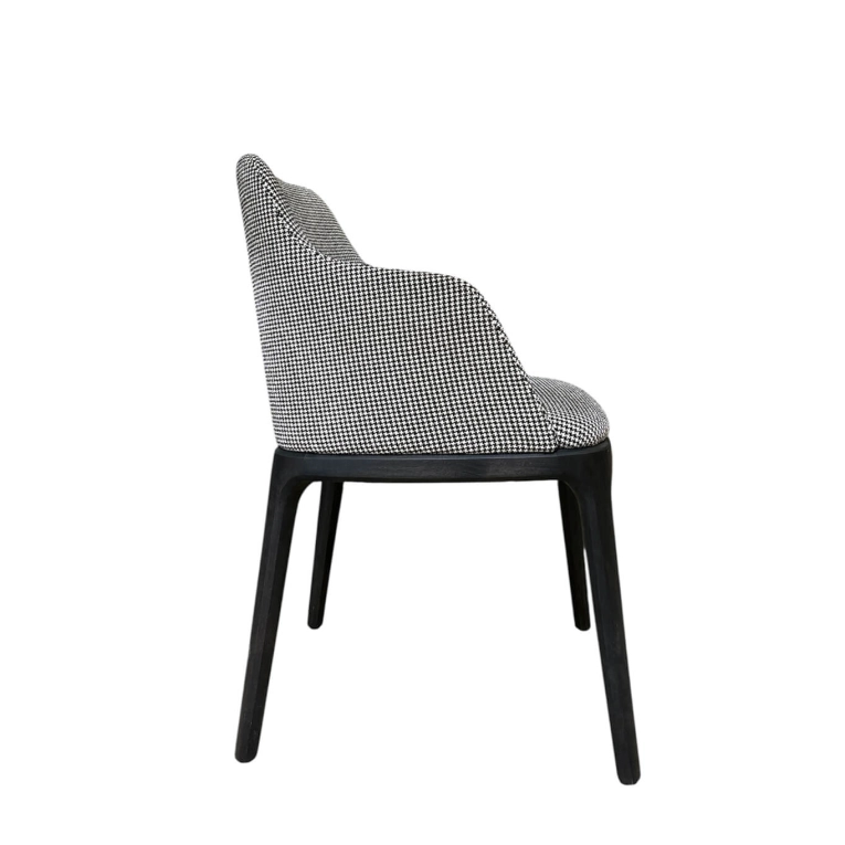 Chaise GRACE noir et blanc POLIFORM