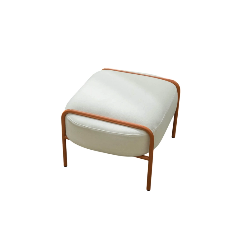 Pouf LAIME 42 Orange brun/ Arpin écru NOMA