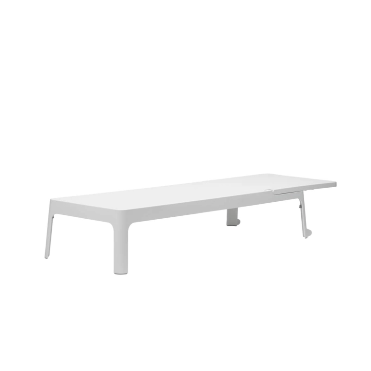 Outdoor Bench and Sunlounger PLANO White NARDI