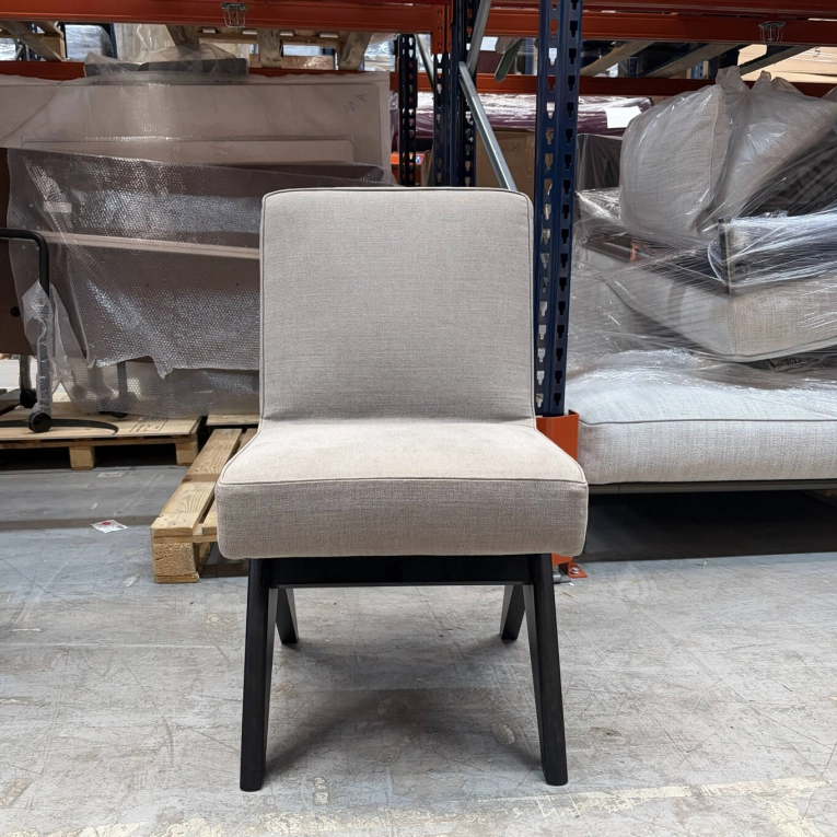 Dining Chair COMMITTEE black oak base, Grey fabric CASSINA