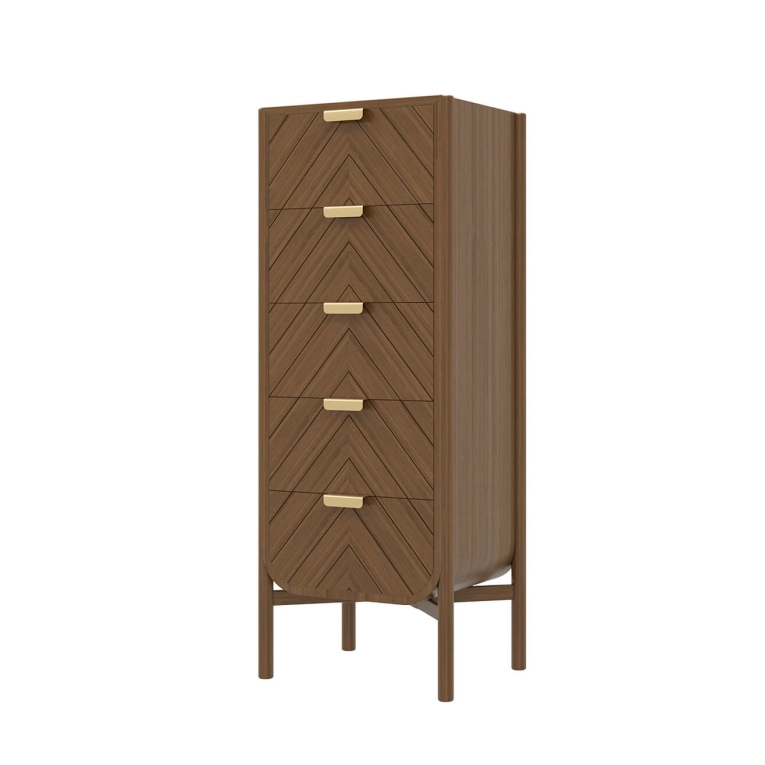 Meuble de rangement Chiffonnier MARIUS Noyer HARTO