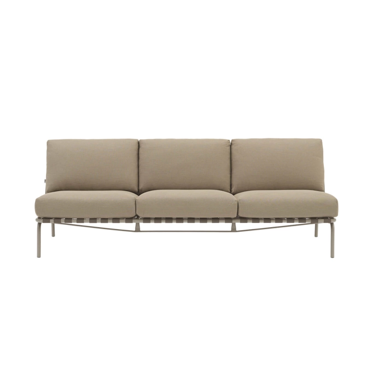 Outdoor Sofa SETTLE 2 places Ribbed Weave 5/Taupe MUUTO