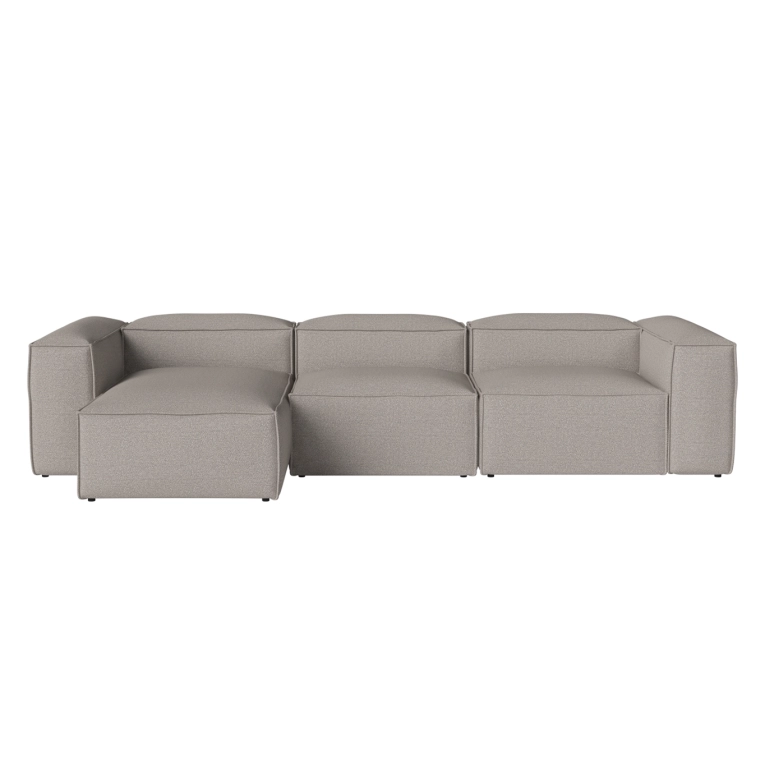 Canapé COSIMA Chaise Longue Gauche 340x100 Grey-White BOLIA
