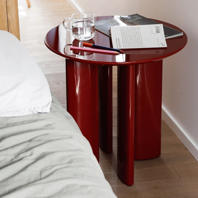 Side Table CARLOTTA Burgundy THE SOCIALITE FAMILY