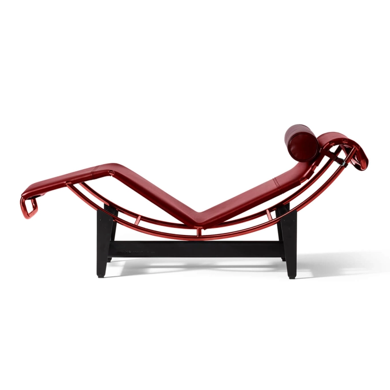 Easy chair 4 Chaise longue à réglage continu 60 Red CASSINA