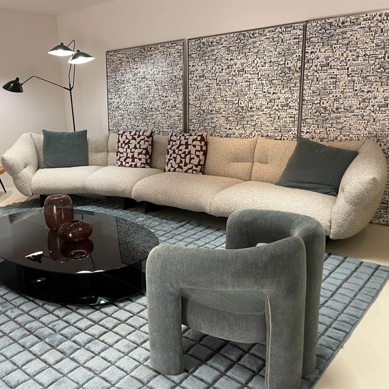 Sofa MONCLOUD Lookbold Corda Melange CASSINA