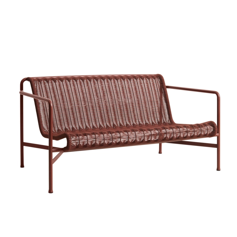 Outdoor Sofa PALISSADE CORD Lounge Sofa Iron Red HAY
