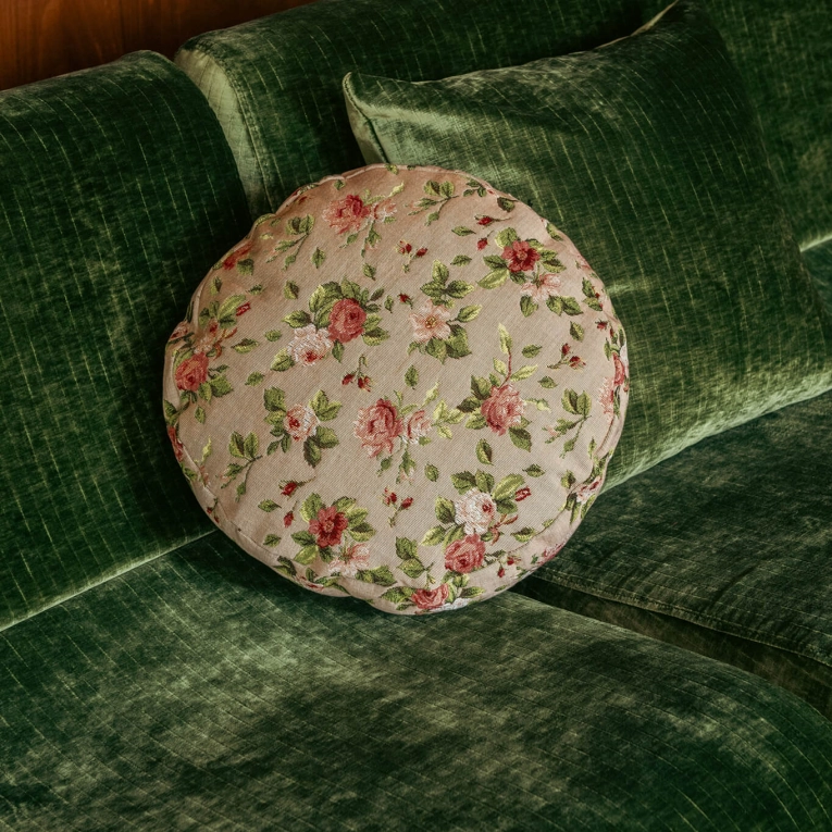 Sofa ROTONDO Corner module Olive Green Velvet THE SOCIALITE FAMILY