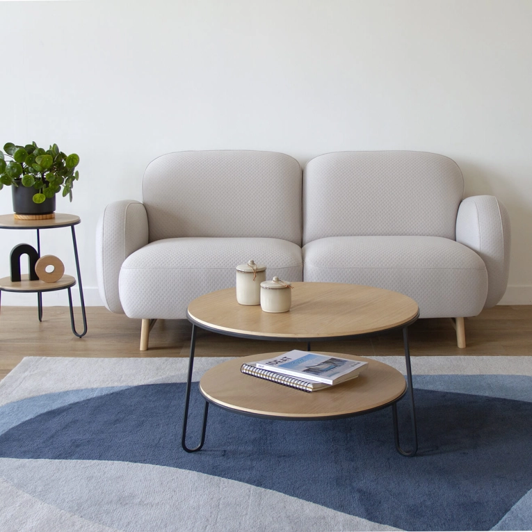 Table basse EUGENIE Ø70 Gris ardoise HARTO