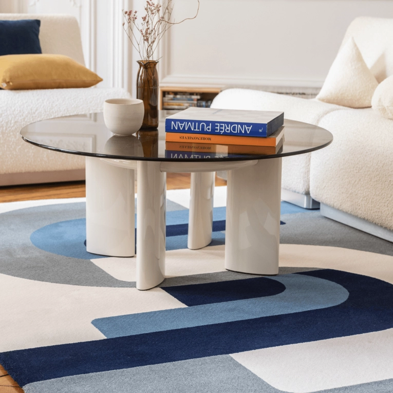Rug ROMA Blue and beige THE SOCIALITE FAMILY