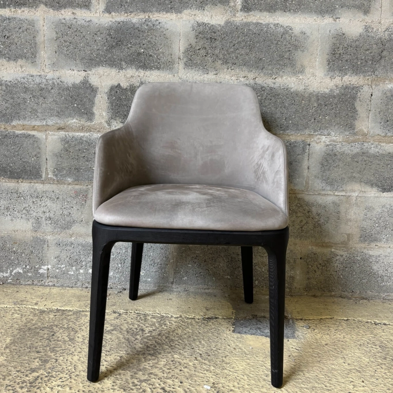 Dining Chair GRACE Nubuck beige POLIFORM