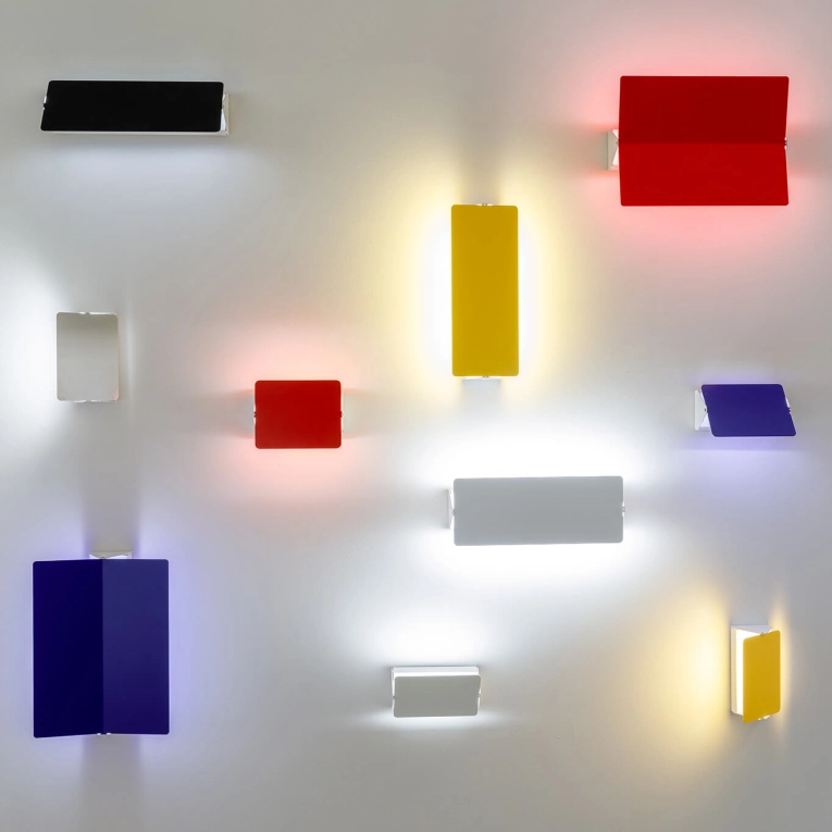 Applique VOLET PIVOTANT DOUBLE Rouge NEMO LIGHTING