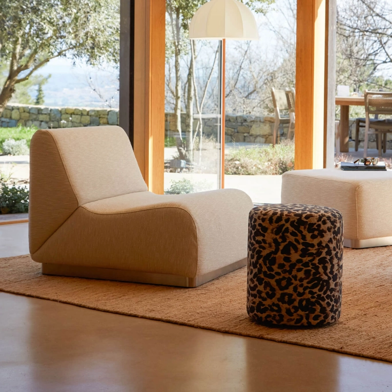 Sofa ROTONDO fabric tramé cream THE SOCIALITE FAMILY