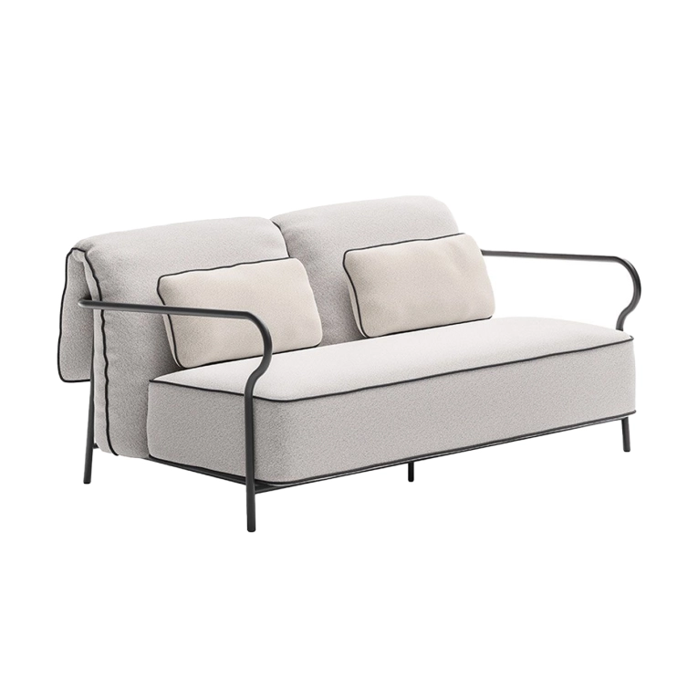 Outdoor Sofa SALO 2 places Graphite/ Nuvola UNOPIÙ