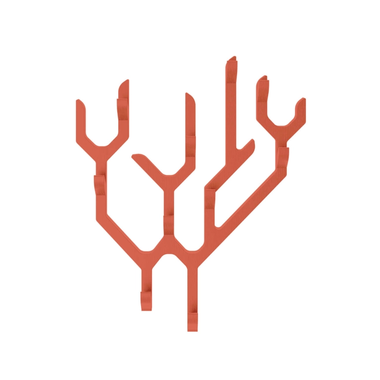 Coat Rack Wall coat rack AMBROISE Spicy coral HARTO