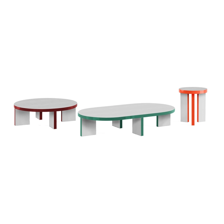 Table basse SLICE ME Ø 90 Amarante ZANOTTA